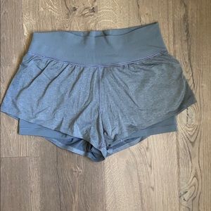 Grey Lululemon running shorts